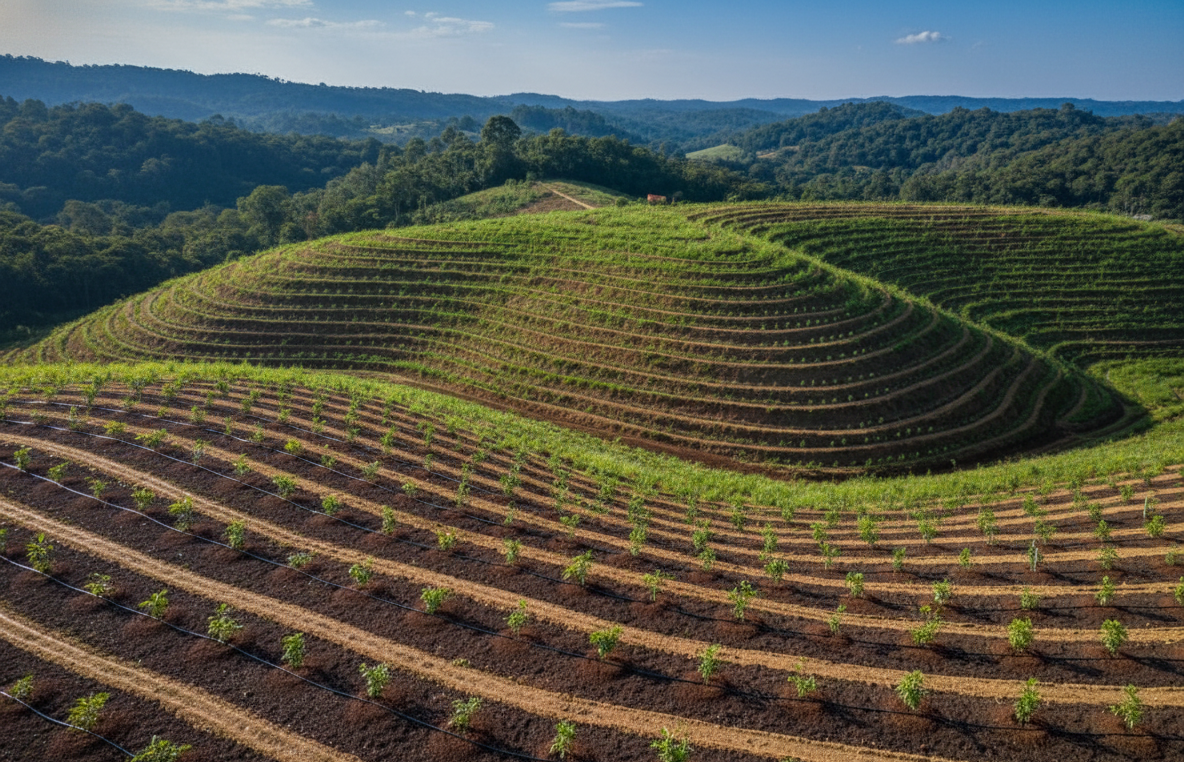 imagem que representa uma área onde ocorreu manejo do solo